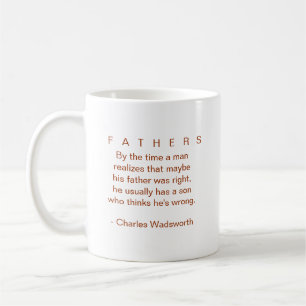 FATHERS with fatherly quote MUG