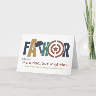 FATHOR - The Mightiest Dad Definition Card