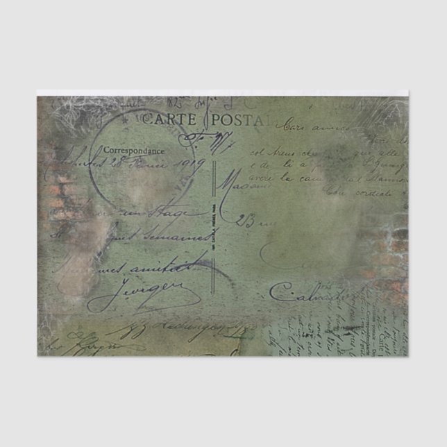 Fatigue Green 1919 Tissue Paper (Front)