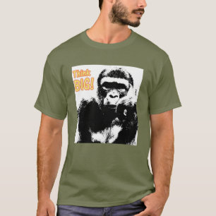 Fatigue Green Gorilla Pop Art Motivational Trendy T-Shirt