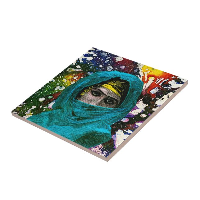 Fatima by Michael Moffa Ceramic Tile (Side)