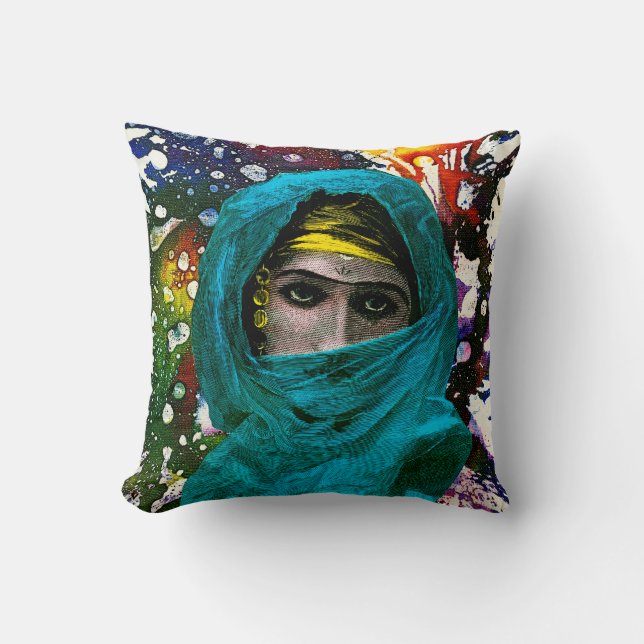 Fatima by Michael Moffa Cushion (Front)