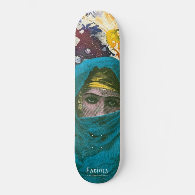 Fatima by Michael Moffa Skateboard (Front)