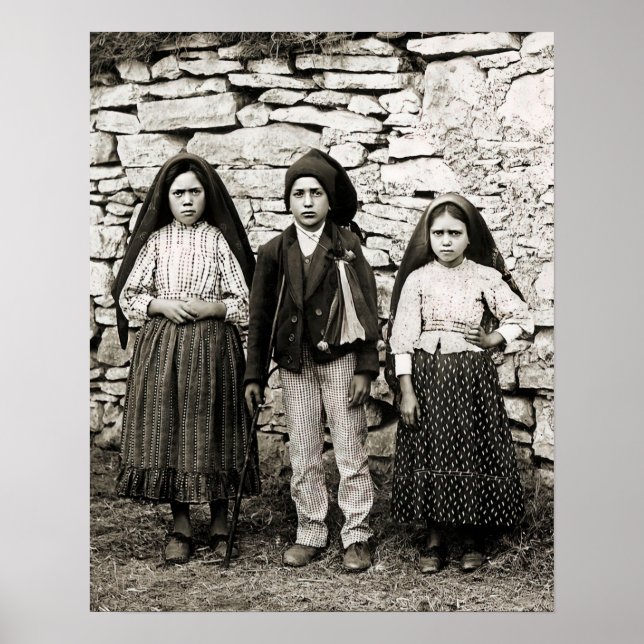 Fatima Children Lucia Francisco and Jacinta Poster (Front)