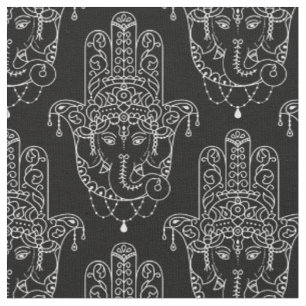 Fatima hand, hindu motif fabric
