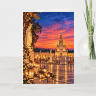 Fátima Portugal Blank Christmas Holiday Card