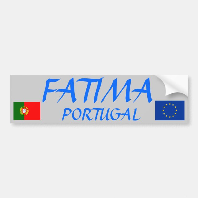 Fatima, Portugal Bumper Sticker (Front)