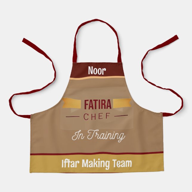  Fatira  making team- kids apron (Front)