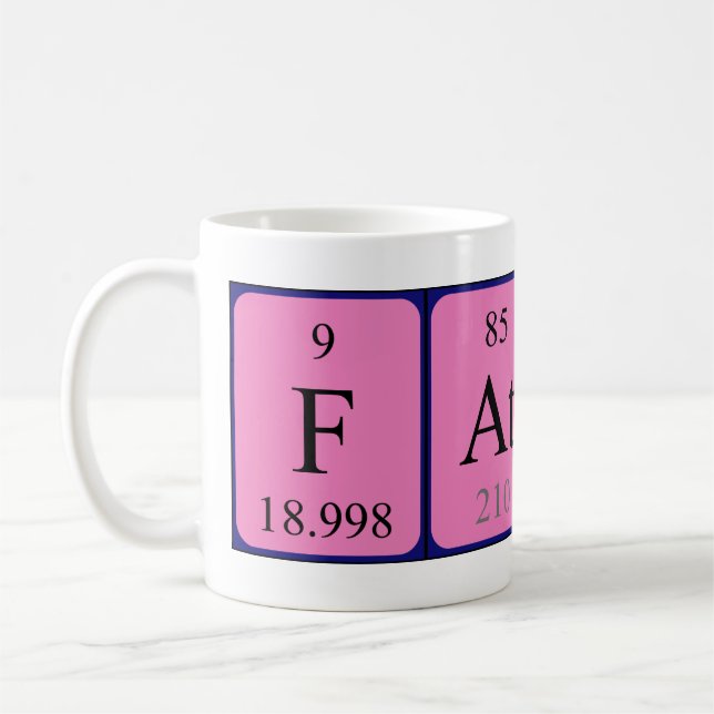 Fatou periodic table name mug (Left)