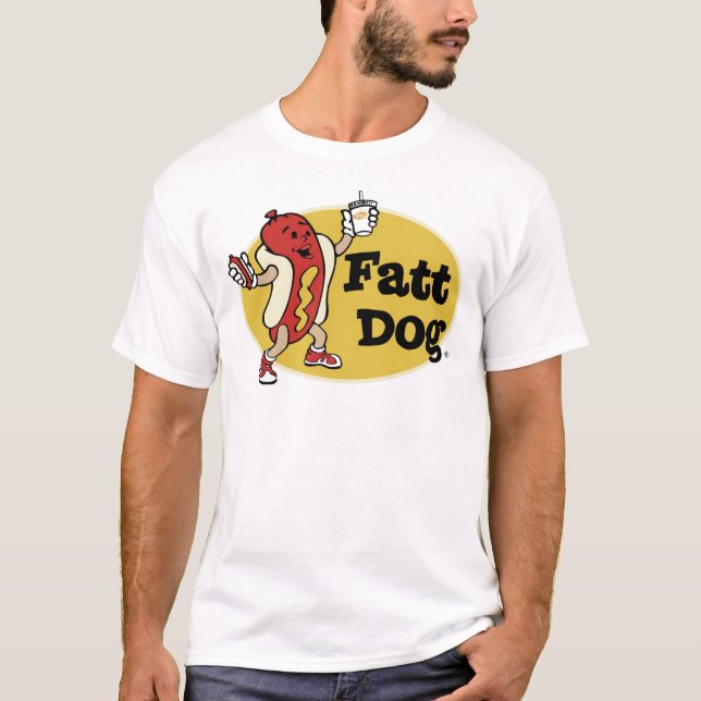 Fatt Dog Badge Logo Tee (front only) (Front)