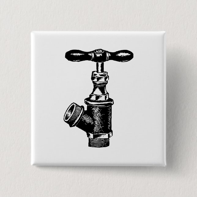 Faucet 15 Cm Square Badge (Front)