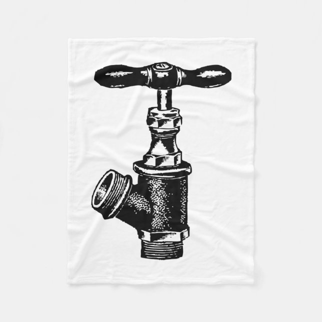 Faucet Fleece Blanket (Front)