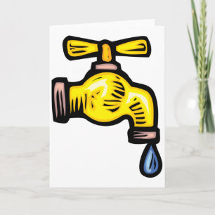 Faucet Greeting Cards