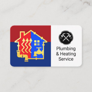 Faucet Piping Home Plumbing Frame Business Card