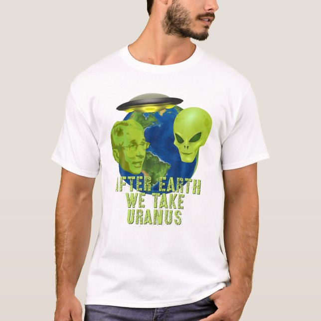 Fauci Alien UFO Outer Space Funny Conservative Ant T-Shirt (Front)