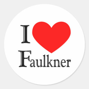 Faulkner Classic Round Sticker
