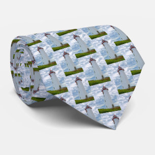 Faulkners Island Lighthouse, CT Mens Tie