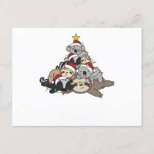 Fault Koala Skunk Christmas Tree Christmas Postcard
