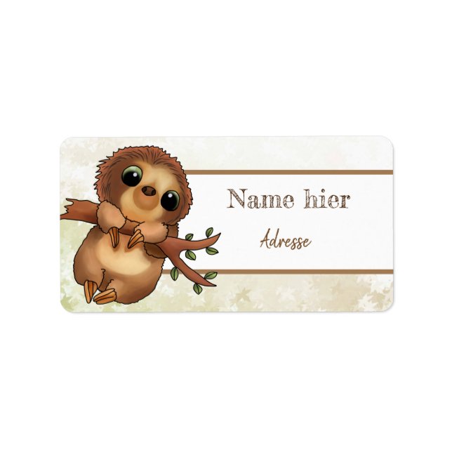 Faultier Label (Front)