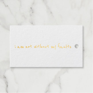 Faults Foil Gift Tag