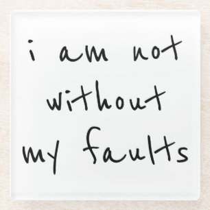 Faults Glass Coaster