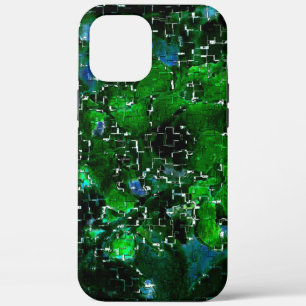 Faulty mosaic of water plant lagoon night photo iPhone 12 pro max case
