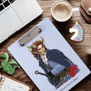 Faun Horned Fae Fantasy Clipboard