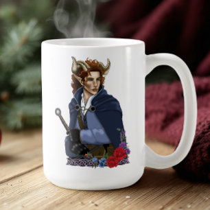 Faun Horned Fae Fantasy Coffee Mug