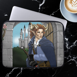 Faun Horned Fae Fantasy Laptop Sleeve