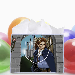Faun Horned Fae Fantasy Large Gift Bag