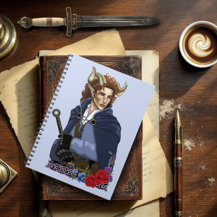 Faun Horned Fae Fantasy  Notebook