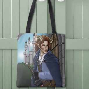 Faun Horned Fae Fantasy  Tote Bag