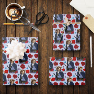 Faun Horned Fae Fantasy Wrapping Paper Sheet