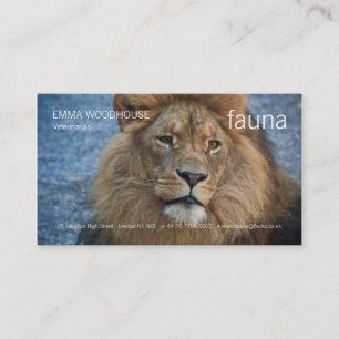 Fauna - Lion Business Card