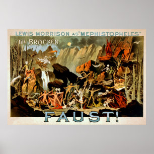Faust 1887 - Theatre Poster