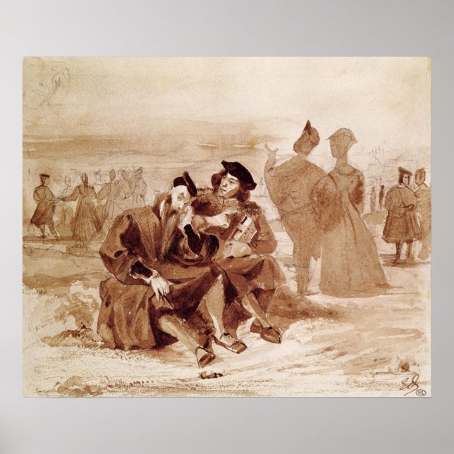 Faust and Wagner in conversation in Poster (Front)