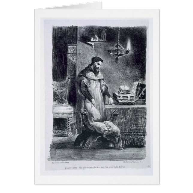 Faust in his Study, from Goethe's Faust, 1828, (il (Front)