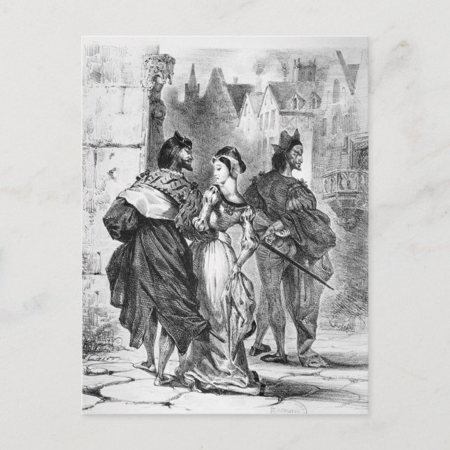 Faust meeting Marguerite Postcard (Front)