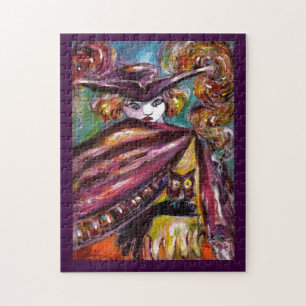 FAUST / Mysterious Mask with Tricorn and Owl Jigsaw Puzzle