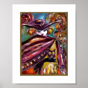 FAUST / Mysterious Mask with Tricorn and Owl Poster