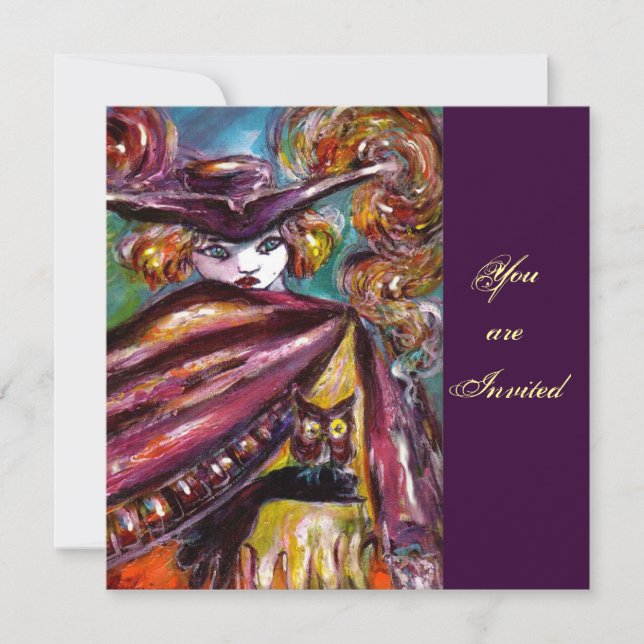 FAUST/ Mysterious Mask with Tricorn Costume Party Invitation (Front)