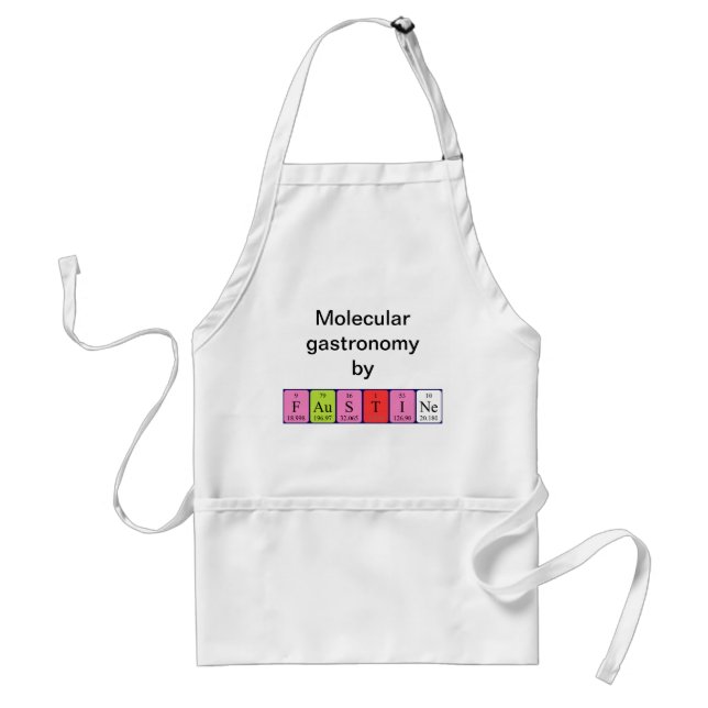 Faustine periodic table name apron (Front)