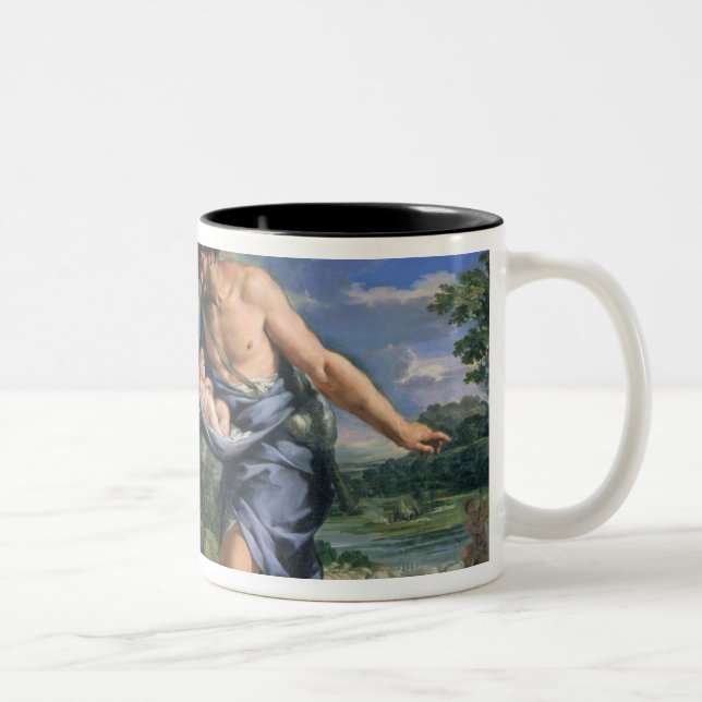 Faustulus entrusting Romulus and Remus Two-Tone Coffee Mug (Right)