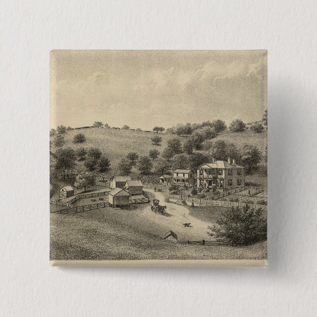 Fauver residence 15 cm square badge (Front)