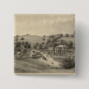 Fauver residence 15 cm square badge