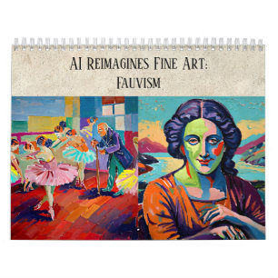 Fauvism AI Art Aesthetic - Fine Art Remixed Calendar