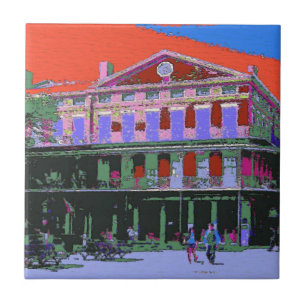 Fauvism: New Orleans Pontalba Building Ceramic Tile