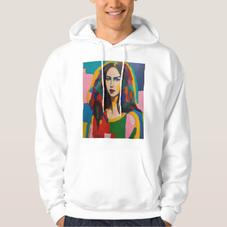 Fauvism painting of anais zanotti with her hair do hoodie
