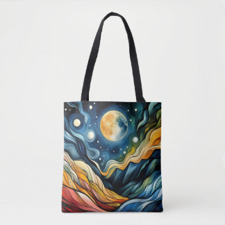 Fauvism Space tote Bag