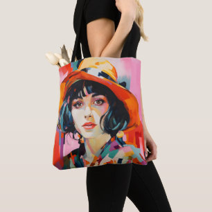 Fauvism Woman in Hat Tote Bag